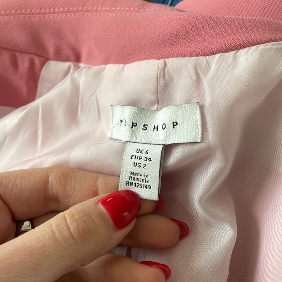 TOP SHOP rose pink blazer - Picture 8 of 9